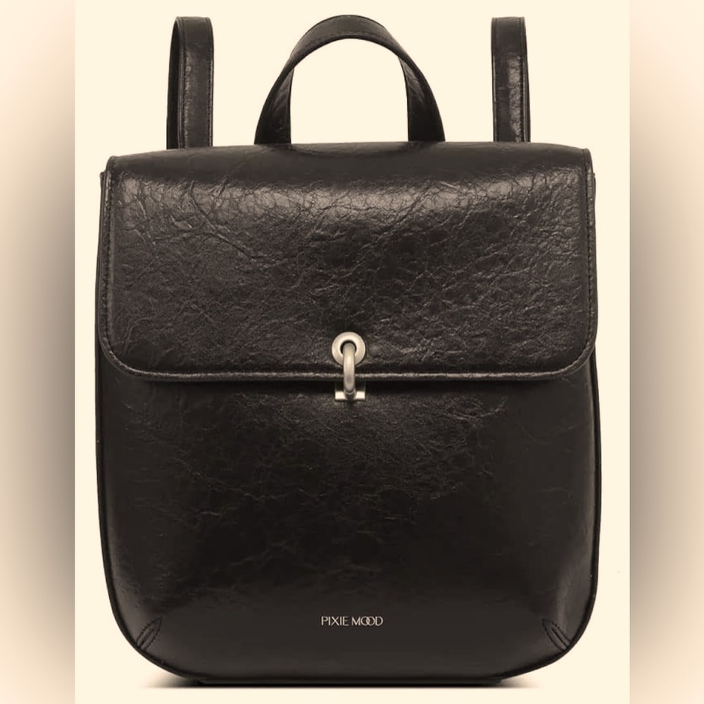 Euc Pixie Mood Nyla Backpack, Black, Adjustable S… - image 1